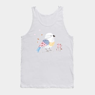 Little bird among the flowers Tank Top